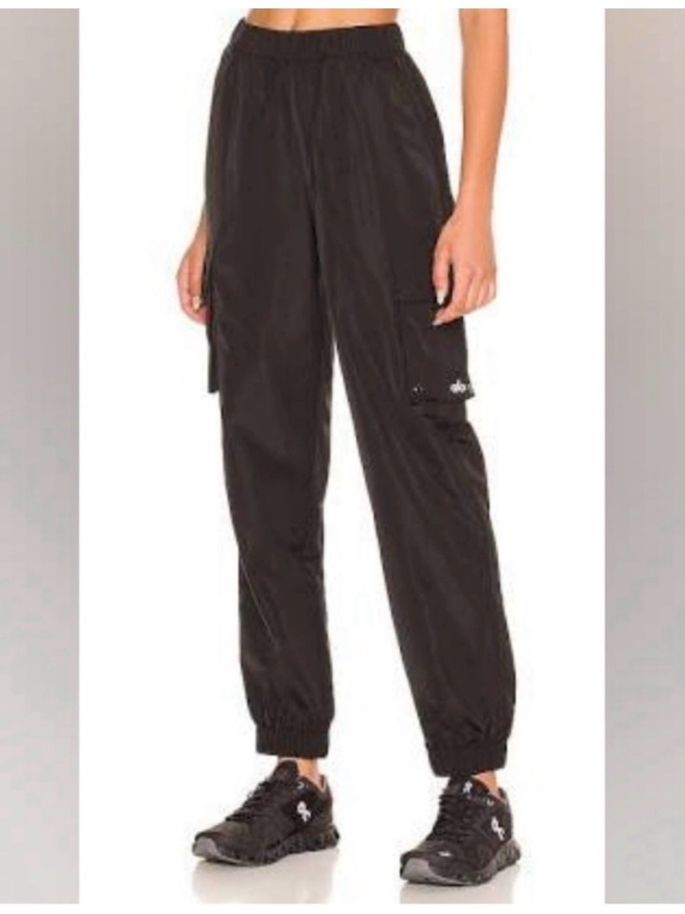 ALO Yoga Black Track Jogger Pants